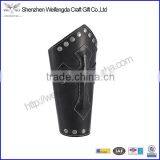 Black Lace-up Gothic Cross Leather Wristband New Bracelet thumbnail-1