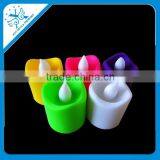 Color Change Moving Wick Flameless Remote Control Led Candle