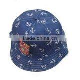 BUKH002D Fashion Blue Fisherman Caps New Wide Brim Bucket Hat Camping Hiking Hat thumbnail-4