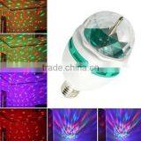 Fullbell rotating led strobe bulb multi changing color crystal party lights for sale
