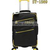 new design Luggage black color hot sale trolley bag