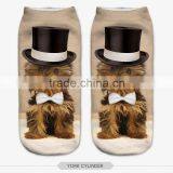 Yoya Lovely Little Puppy High Quality 3d Digital Full Print Colorful Ankle Socks Sports Unisex Custom Hot Sale Stretch Spandex thumbnail-4