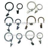 Wholesale Black Metal Curtain Rings With Clips for 13mmmm9mm...Curtain Rods thumbnail-3