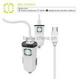 Walnut Brand Single Car Charger With Attached Cable thumbnail-4