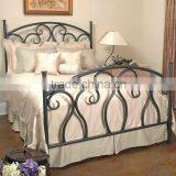 Top-selling hand forged elegance iron bed designs