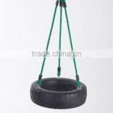 Outdoor Tire Swing With Ropes thumbnail-1