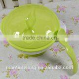 Sucker Bowl Skid Baby Special Suction Wall Bowl Binaural Bowl With Cover and Spoon 3 Colors Optional thumbnail-5