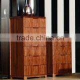 Modern Walnut 5 Drawer Chest thumbnail-1