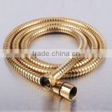 portble golden brass plating shower hose