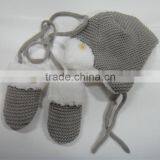 Children Beanie Hat and Gloves,fashion Hat&gloves,children Knitted Hat and Gloves