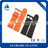 2016 hot sale custom made silicone rubber watchband loop