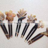 Unique Buffalo Horn Hair Pick thumbnail-1