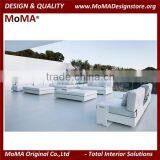 MA-2113R Patio Furniture Luxury Apartment Modern White Outdoor Sofa Set thumbnail-2