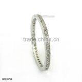 Fashion Double Crystal Diamond Wedding Split Ring For Girls thumbnail-5