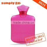 BS Standard PVC Water Bottle 750ml Small Cross-hatched Pink