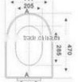 1043 Toilet Seats; 1450g PP Toilet Lids China Manufacturers Prices thumbnail-4