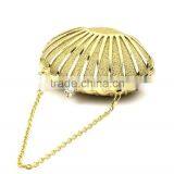 Lady Box Scallpoed Shell Metal Cluth thumbnail-6