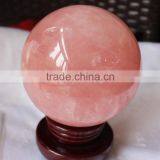 Natural Rock Polished Rose Quartz Crystal Balls