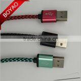 New Design High Quality Fabric Braided Usb Cable 1m, Micro Usb Cable 1m 2.0 thumbnail-3
