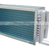 Copper tube fin air cooled heat exchanger with hydrophilic aluminum fin