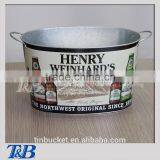 Large Colorful Tin Pail thumbnail-1