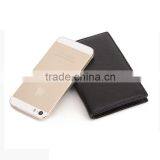 New Arrival Genuine Cowhide Leather Unisex Credit/ID Card Holder,bifold Leather Card Holder thumbnail-2