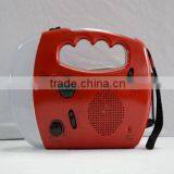 hand crank dynamo rechargeable solar siren portable torch radio