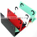 Two Side Silicone Leather Three Folder Rotating Stand Leather Case for Tablet pc thumbnail-1