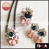 2014 Colorful style Fashion Jewelry Set,Earring Necklace Ring set