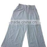 Elastic Waist Baggy Longe Cropped Pants for Womens Homewear