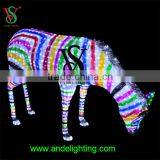 New 3D Motif Sculpture Lighted Horse Zebra Led Light for Carnival Outdoor Decoration thumbnail-2