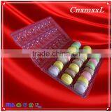 Cake Box for 24 Blister Macaron Gift Tray With 0.55 mm Clear Food Grade PET Cheap Clamshell Packaging thumbnail-2