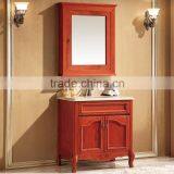 WTS-8222 Asian Bathroom Furniture Single Sink Red Bathroom Vanity Cabinets With Floating Option Countertop thumbnail-1