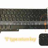 Original RU Version Keyboard for MBP Unibody 15inch A1286 RU Version No Backlight "I"type RETURN KEY 2009-2012 thumbnail-2