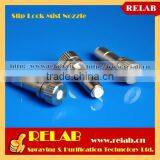 Cleanable Ceramic Orifice Stainless Steel Anti Drip Slip Lock Mist Nozzle