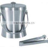 Stainless Steel Insulated Ice Bucket With Tong