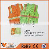 Reflective Safety Clothing Airport Walking Safety Vest With Pockets thumbnail-5