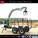 Professional Log Trailer Manufacturer LT3000 Forestry Trailers With Crane thumbnail-2