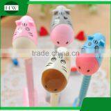 Promotional Wholesale Cheap Funny School Office Stationery Mini Plastic Cartoon Donkey Roller Ball Point Pen thumbnail-2