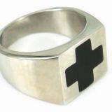 Titanium Steel Compasses Skull Ring For Boyfriend Jewelry thumbnail-1