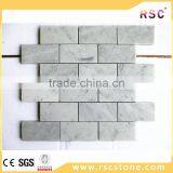 Building Materials Subway Carrara White Marble Mosaic thumbnail-1