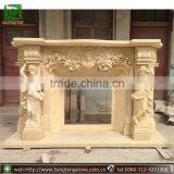 Marble Indoor Used Fireplace Mantel thumbnail-2