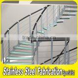 Aluminum Handrails Integral Sell Small Glass Spiral Staircase thumbnail-5