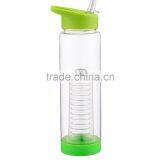 NO BPA Flip-top Leak Proof Infuser Fruit & Veggie Infusion Sports Water Bottle, 24 Oz thumbnail-6