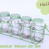 16oz Drinking Glass Mason Jar With Handle thumbnail-2