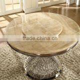 Popular Modern Round Marble Top Wedding Table With Steel Legs thumbnail-6