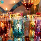 Glass Candle Holders With Color Sliver thumbnail-6