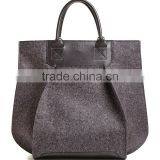 Wholesales Cheaper Custom Logo Handmade Felt Non Woven Lady Shopping Bag Women Handbags China Suppliers thumbnail-2