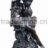 New Products Metal Metal Vase With Nude Lady Statue for Home Decor thumbnail-1