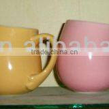 Customize Color Bulge Shape Ceramic Art Design Mug thumbnail-1